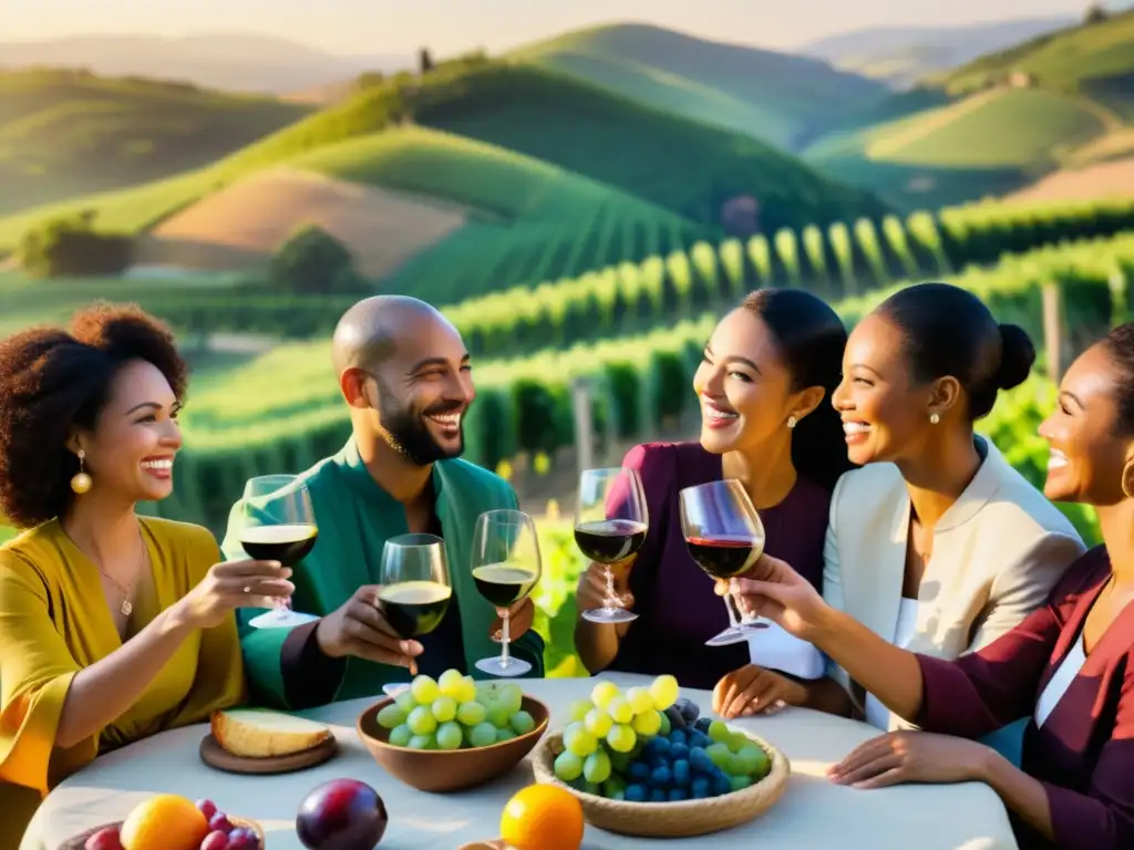 Un animado festival del vino en una región diversa, donde las historias embotelladas cobran vida entre viñedos y diversidad cultural