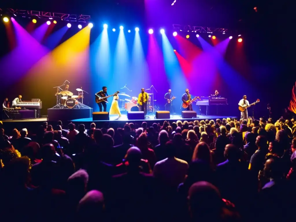 Apasionada actuación multicultural en el Festival de Jazz Montreux, con músicos de diversas culturas y público entregado