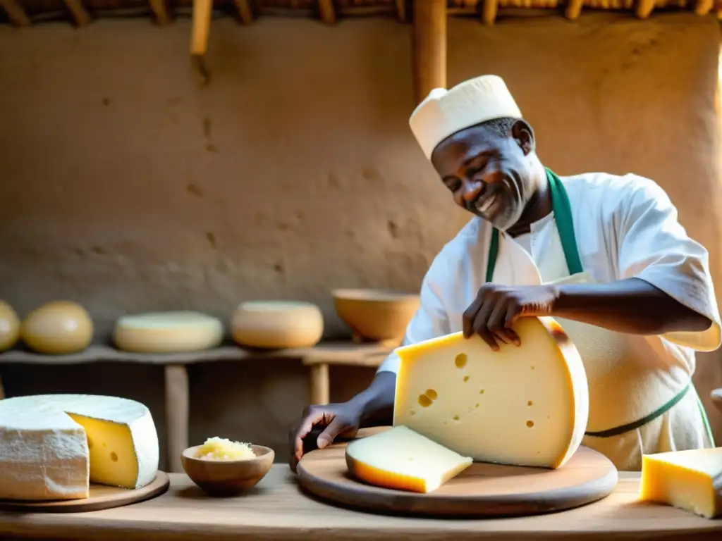 Artesanía africana en la elaboración de queso, resaltando la diversidad cultural de las queserías del mundo: diversidad cultural