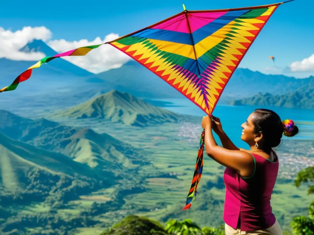 Artesanos crean barriletes en la competencia de cielos de Guatemala, mostrando destreza y tradición local