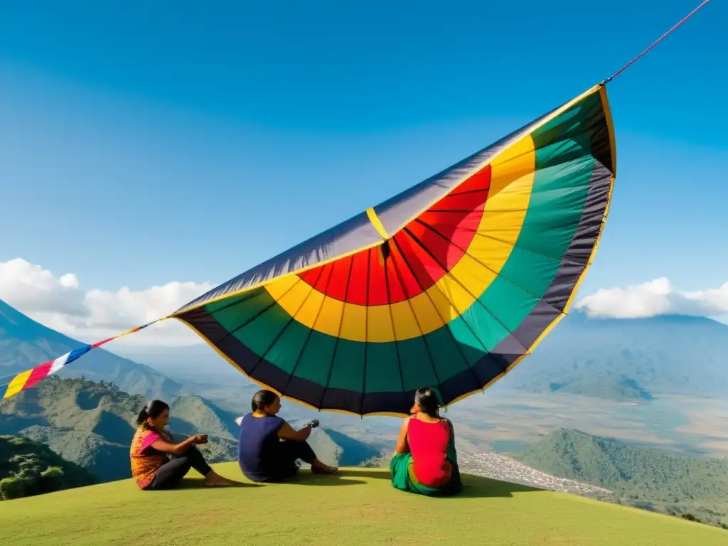 Artesanos guatemaltecos con destreza crean barriletes coloridos en competencia barriletes cielos Guatemala