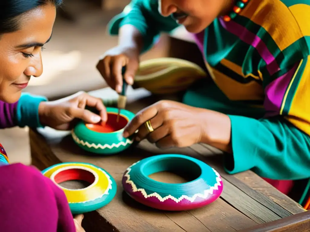 Artesanos guatemaltecos compitiendo en la elaboración de barriletes, mostrando la tradición y coloridos diseños en un taller comunitario