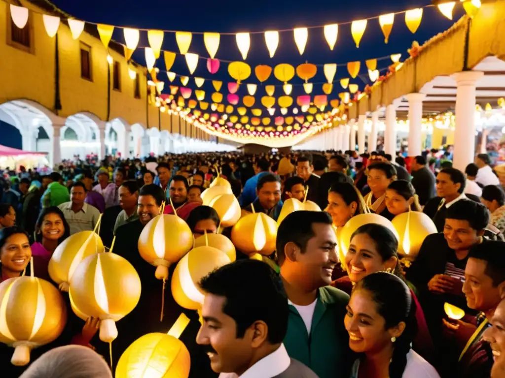 Artesanos tallan radishes en La Noche de los Rábanos Oaxaca, con música tradicional y luces doradas