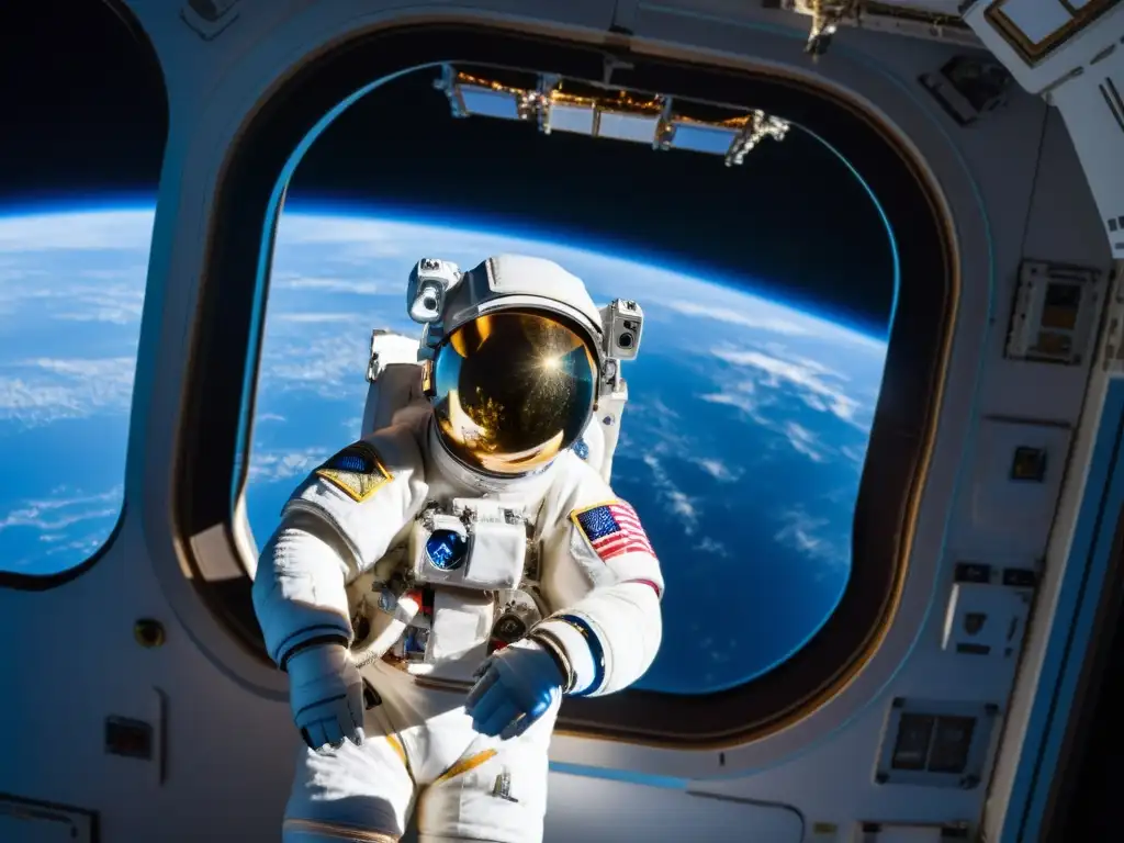 Astronauta en el espacio celebra Ramadan con una lámpara lunar Un astronauta celebra el Ramadán en el espacio, flotando con gracia en la ISS mientras sostiene una linterna en forma de luna