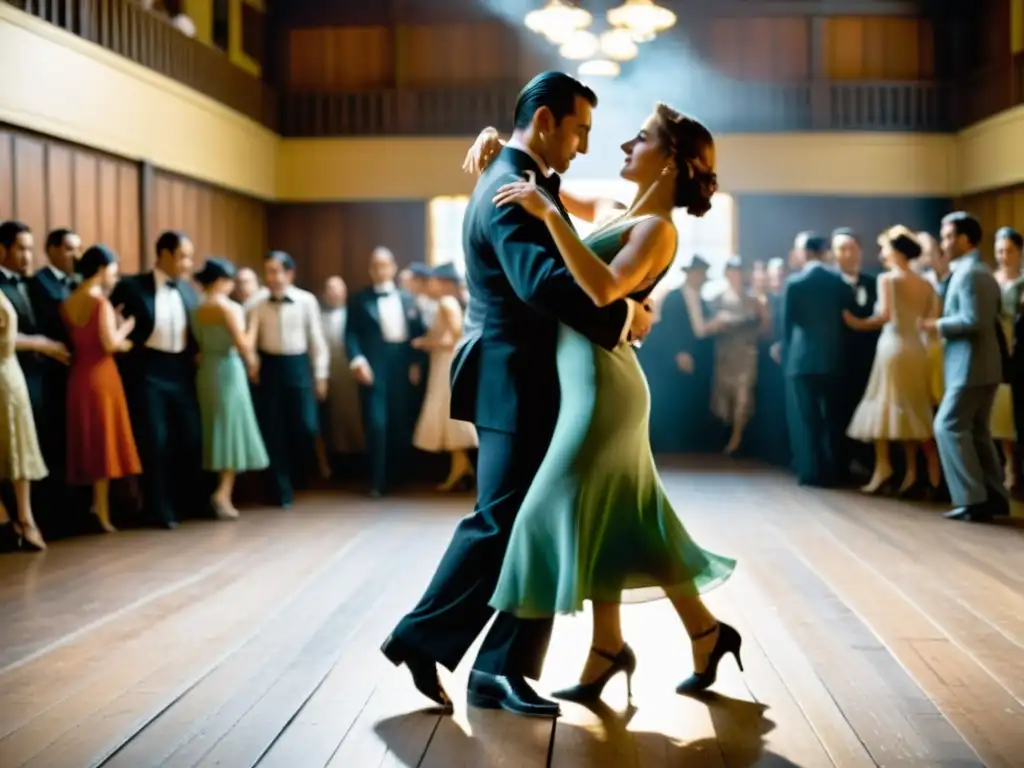 Baile de tango en Buenos Aires: una escena histórica llena de pasión y elegancia en el corazón de la ciudad