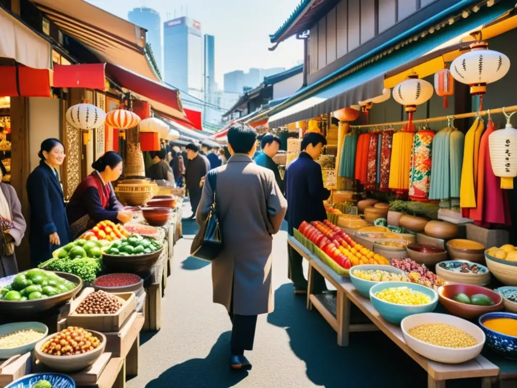 Explora la bulliciosa Galería de arte étnico mundial en Tokio, Japón, llena de colores, texturas y tradiciones asiáticas