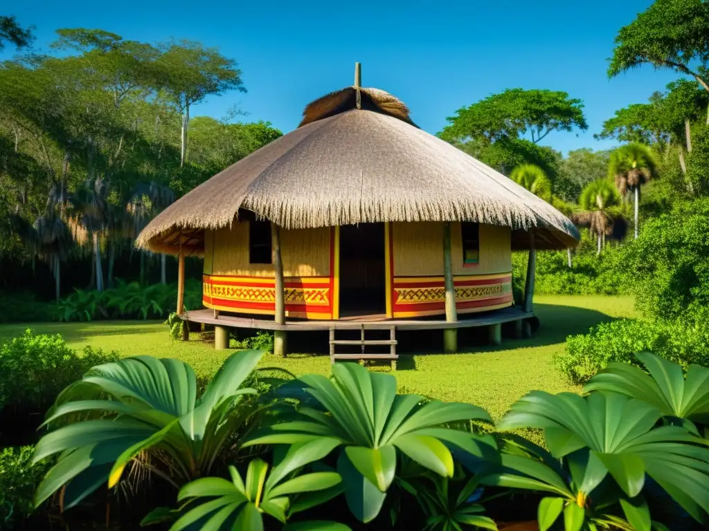 Una cabaña chickee Seminole entre exuberante vegetación en los Everglades, con la comunidad indígena y su historia y modernidad en Florida