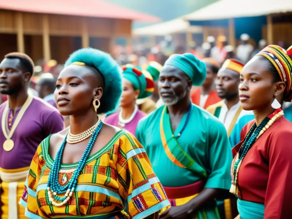 Colorida ceremonia conmemorativa en África Francófona, con danzas tradicionales y atuendos festivos