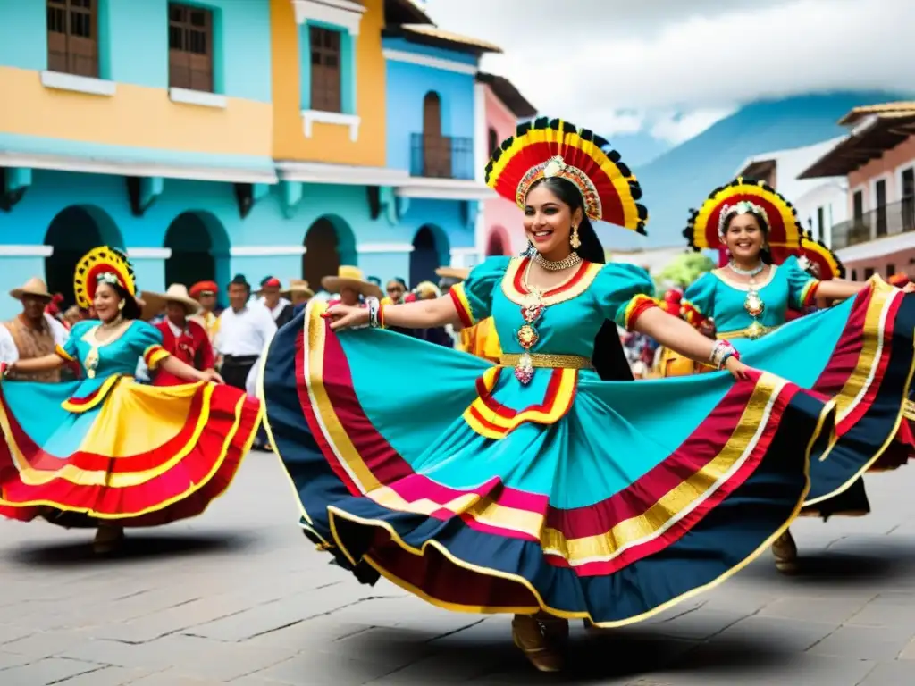 Colorida Danza del Torito en la plaza de Guatemala, con vibrantes trajes y movimientos llenos de energía