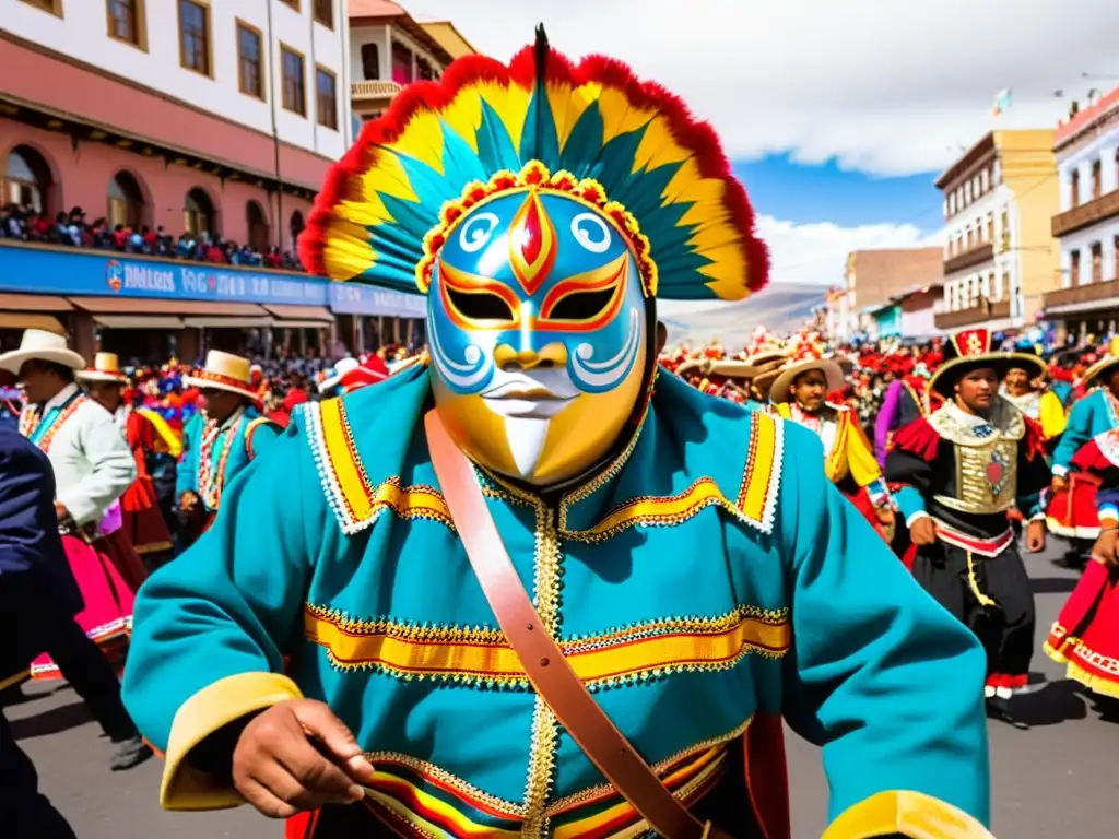 Colorido Carnaval de Oruro ritual diablada: tradición, música y energía en las calles bolivianas