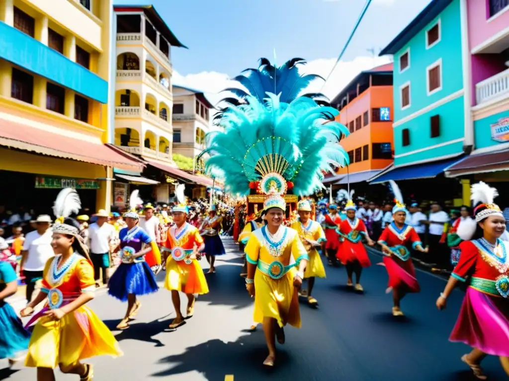 Colorido Festival AtiAtihan Filipinas: bullicio callejero, trajes tradicionales, arquitectura y diversidad cultural