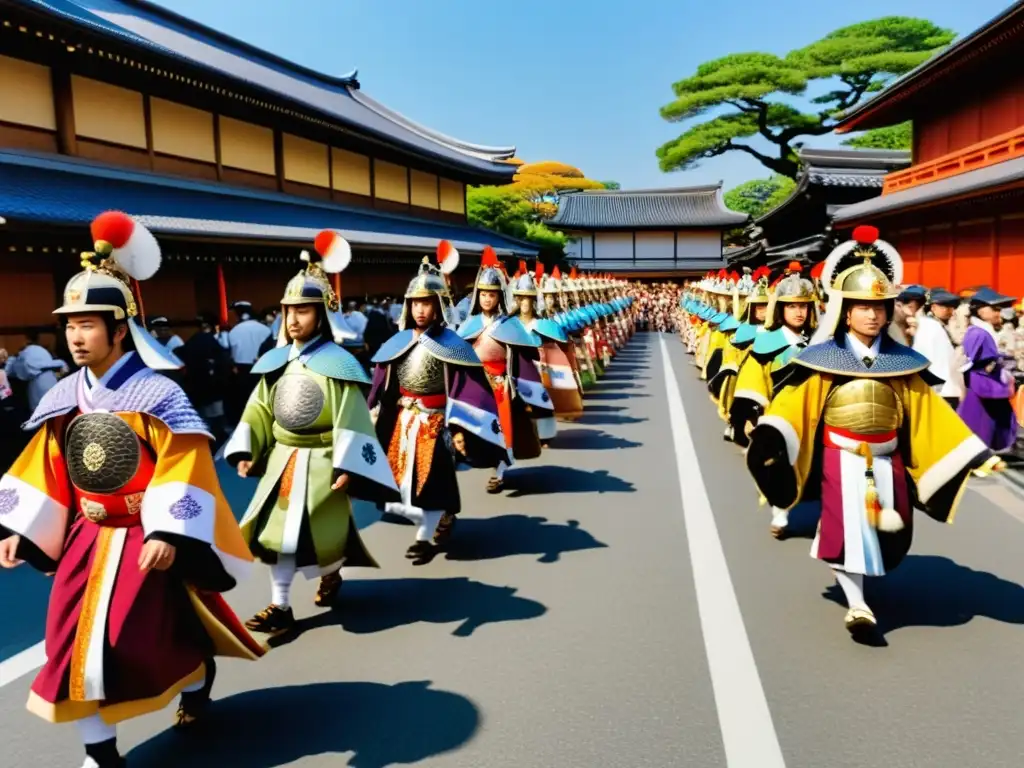 Desfile histórico Jidai Matsuri Kioto: vibrantes trajes tradicionales y figuras guerreras en el desfile histórico de Kioto