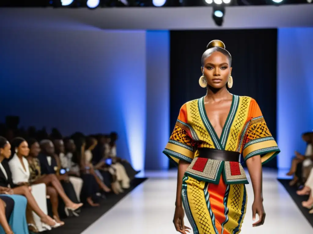 Un deslumbrante desfile de alta costura con impactantes patrones africanos