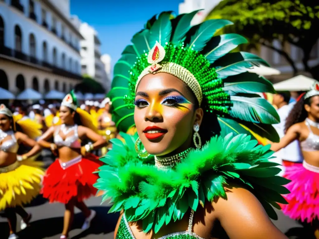 Deslumbrante desfile de Las Escuelas de Samba durante el Carnaval de Río