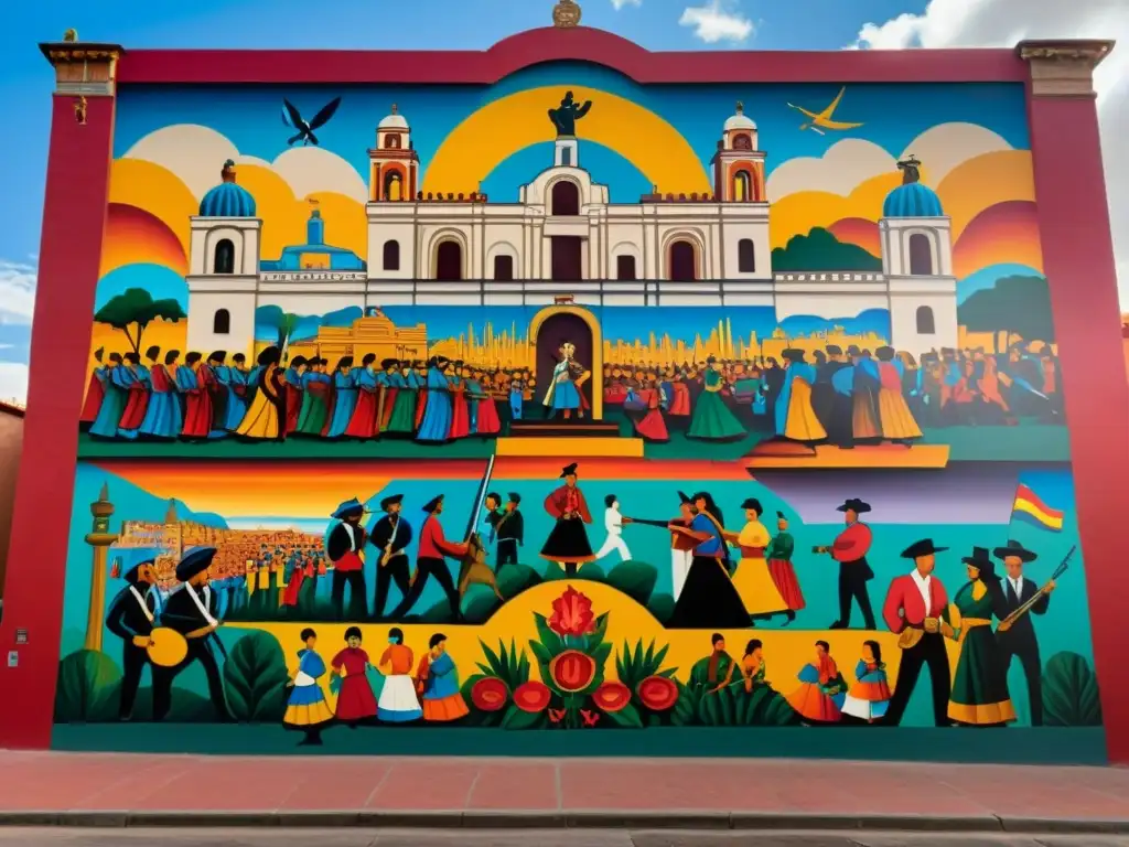 Detallado mural 'La Revolución' de Alfredo Zalce, refleja colores vibrantes y la historia de la Revolución Mexicana en Morelia