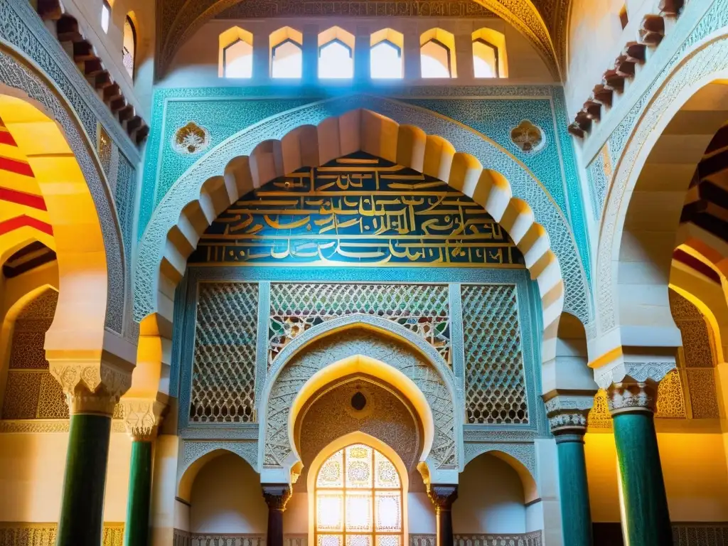 Detalle de la mihrab de la Gran Mezquita de Córdoba, reflejando las diferencias regionales en mezquitas islámicas