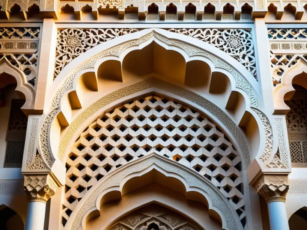 Detalle de la mihrab de la Gran Mezquita de Córdoba, mostrando el legado andalusí de la arquitectura islámica en España