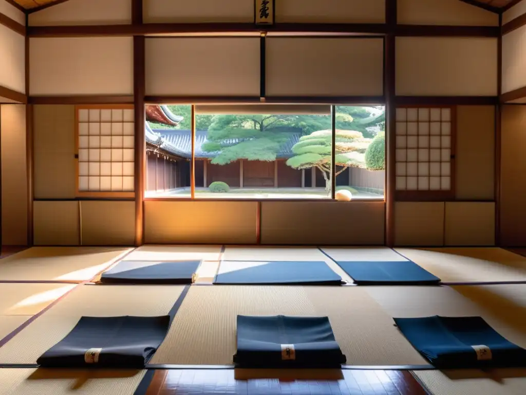 Exploración de la atmósfera serena y tradicional del antiguo dojo Aikikai Hombu en Japón, donde se practica Aikido con disciplina y armonía