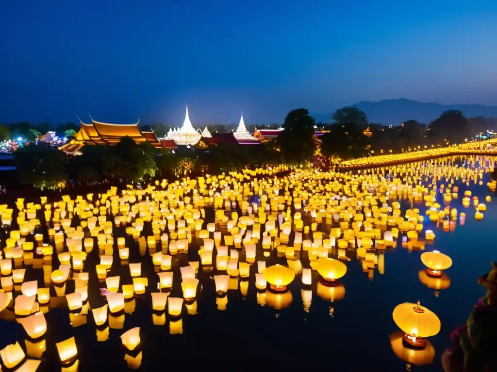 El Festival de Farolillos de Yi Peng ilumina el cielo nocturno de Chiang Mai con una deslumbrante exhibición de luz y color