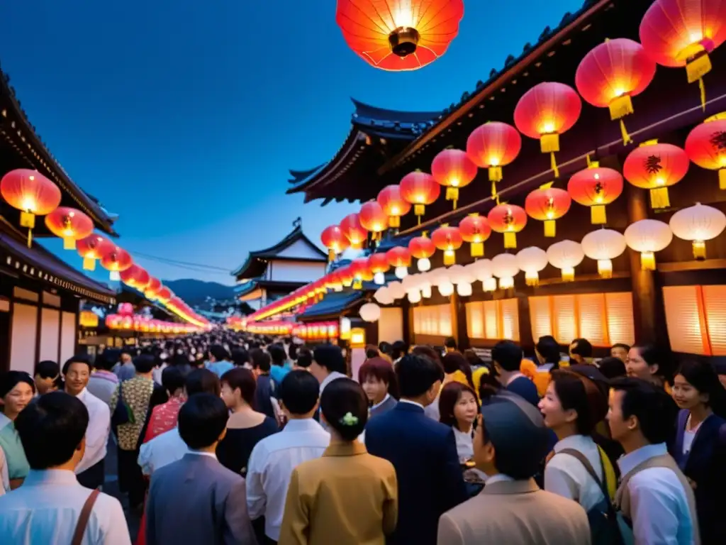 Un festival de las linternas en Japón ilumina la noche con colores vibrantes y tradición