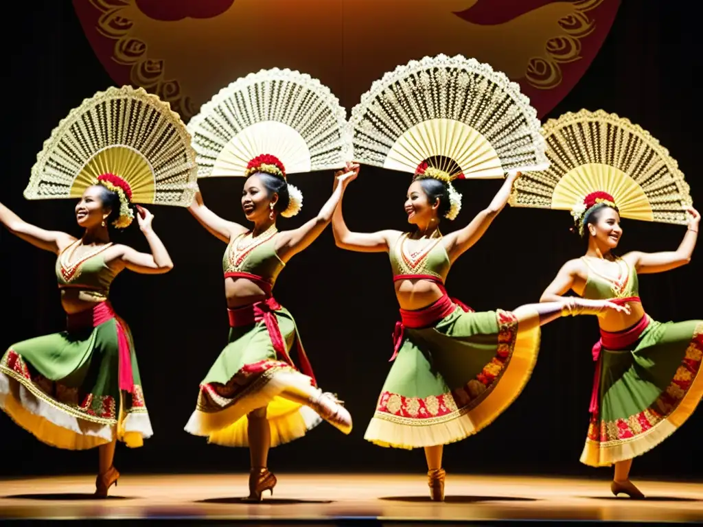 Danza tradicional: Festival Pífan en Indonesia Grupo de bailarines indonesios en Festival Pífan Indonesia, deslumbrante expresión cultural y unidad