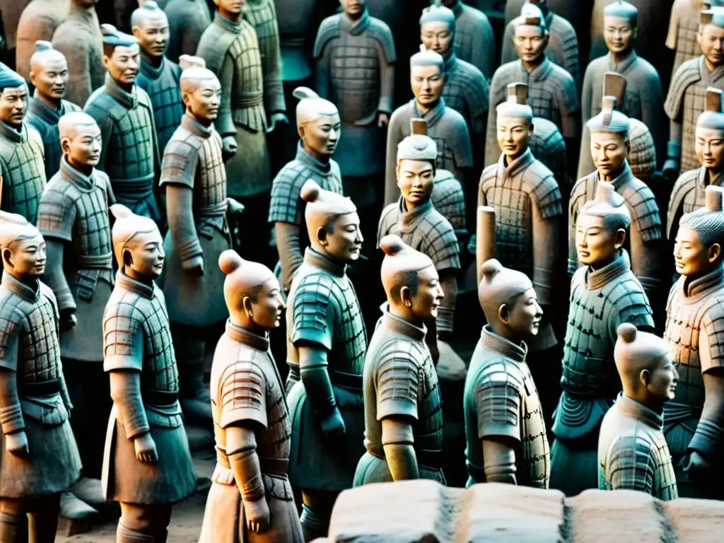 Una impresionante imagen de alta resolución del famoso Ejército de Guerreros de Terracota en Xi'an, China