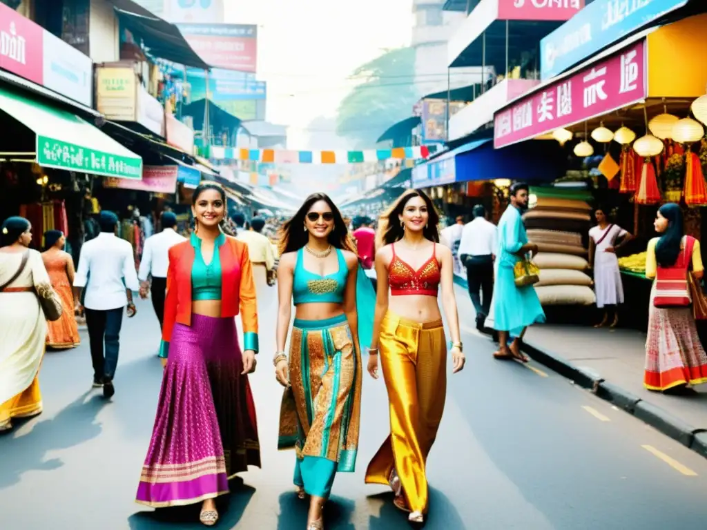 Influencia extranjera en moda india: Jóvenes combinan textiles tradicionales con moda global en bulliciosa calle de Mumbai