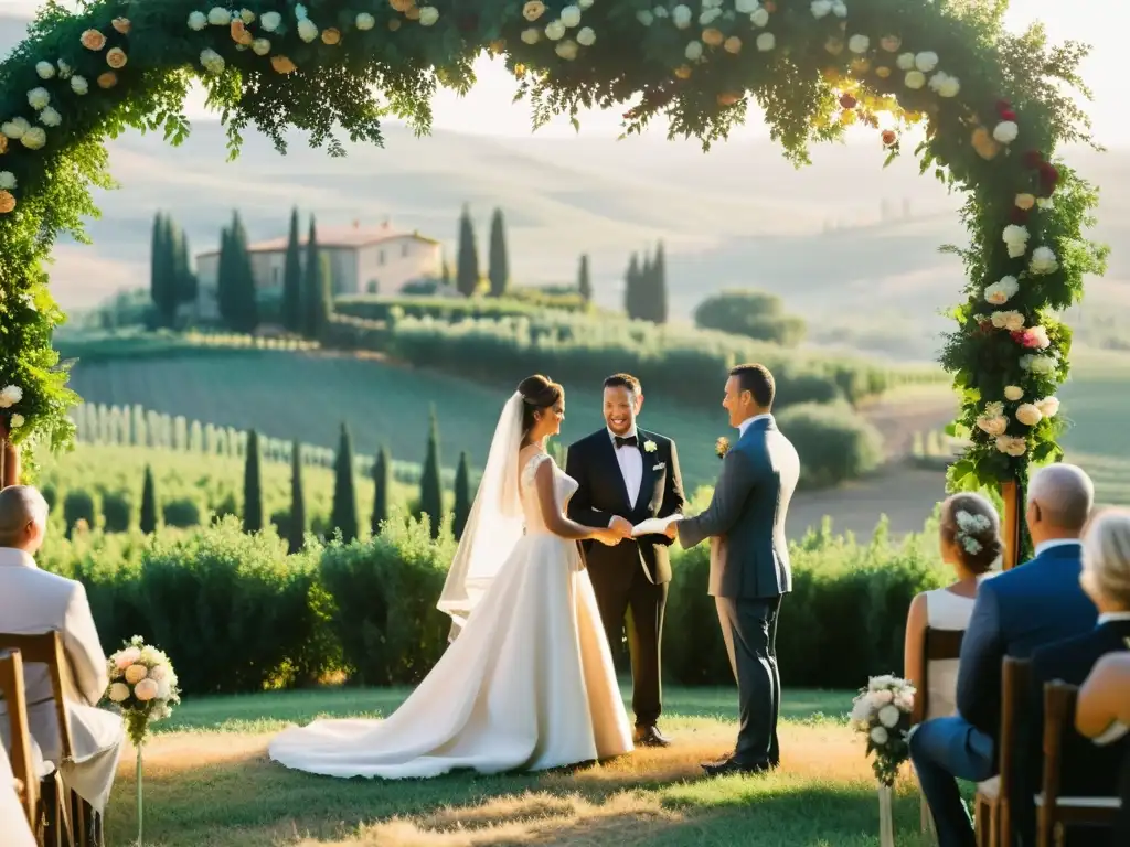 Matrimonio Toscana: Una ceremonia encantadora en viñedo con antiguas costumbres y paisaje impresionante