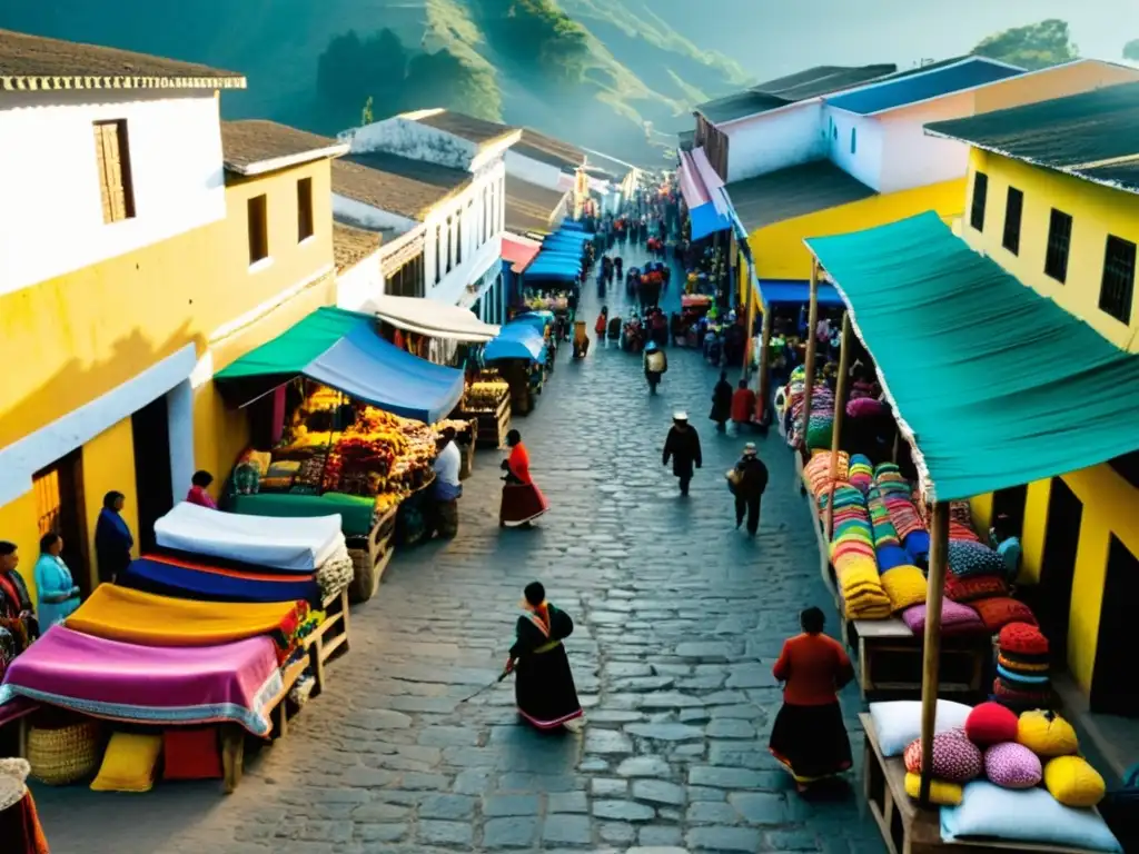 Mercado tradicional en Chichicastenango, Guatemala