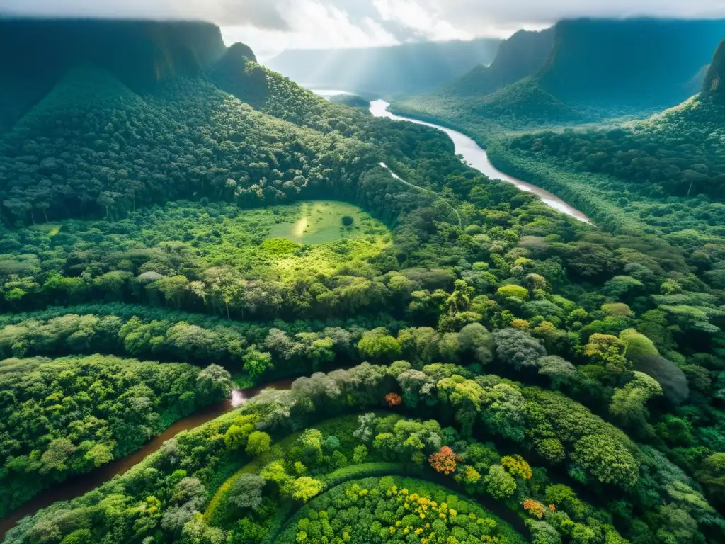 Un paraíso de biodiversidad, con selva exuberante, río serpenteante y comunidades indígenas en armonía con la naturaleza