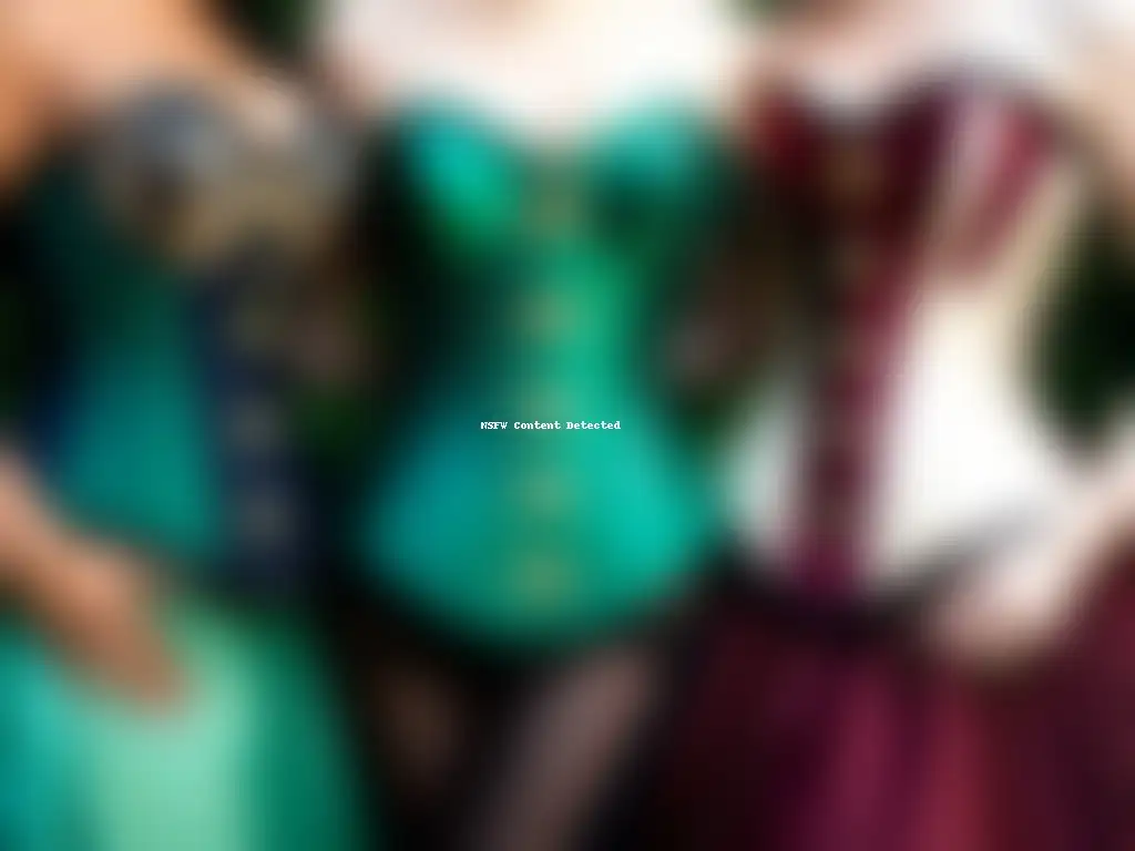 Corsets: Expresión cultural y diversidad en la moda contemporánea Personas de distintas culturas lucen corsets en la vida cotidiana, mostrando diversidad y creatividad en el regreso corsets moda actual