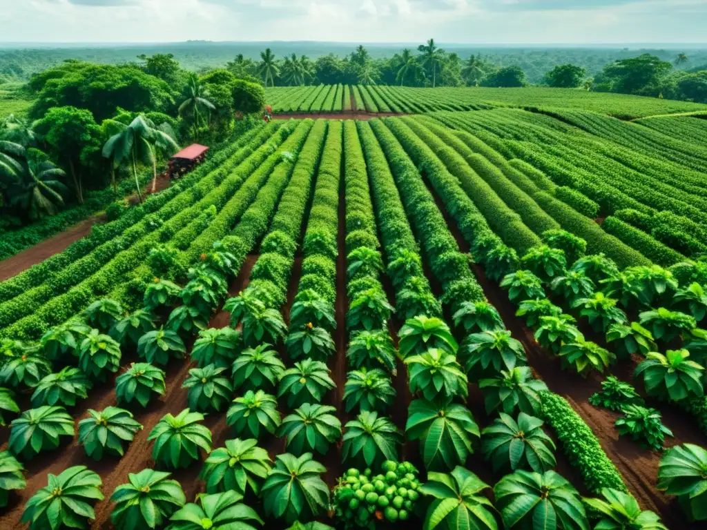 Plantaciones de cacao en Tabasco, México