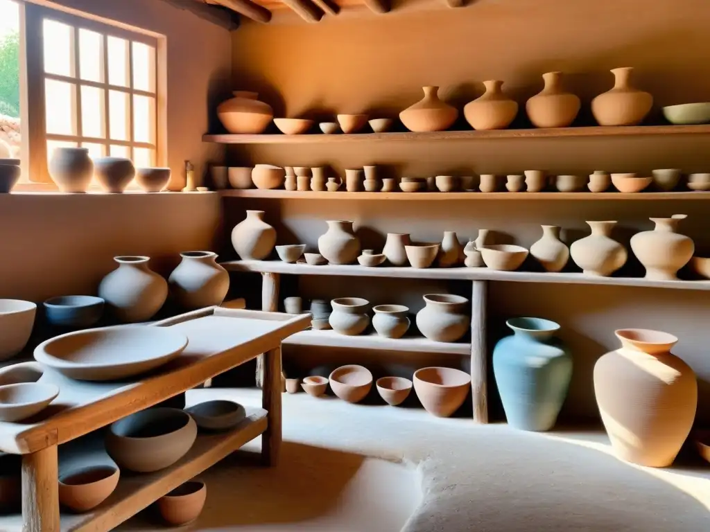 Un taller de cerámica tradicional en un encantador pueblo