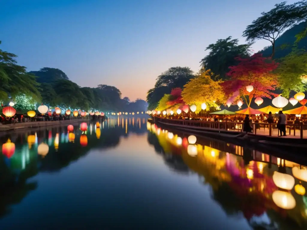 Toro Nagashi: linternas flotantes ancestralmente serenas iluminan la noche en el río
