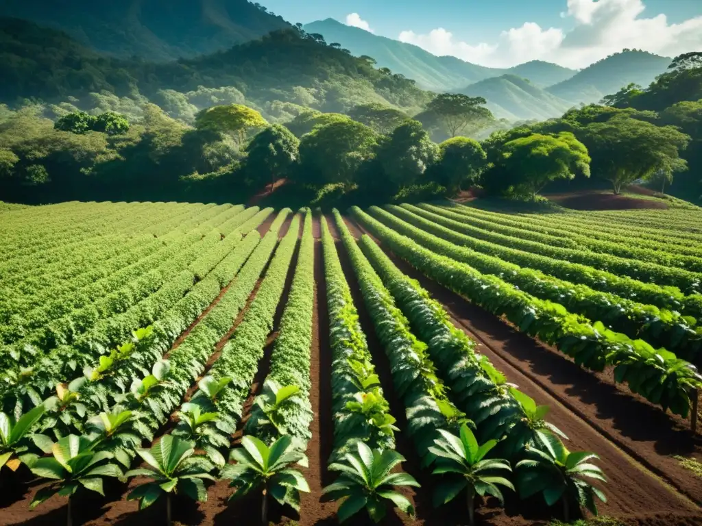 Vibrante cacao mexicano: granjas tradicionales con árboles cargados de mazorcas