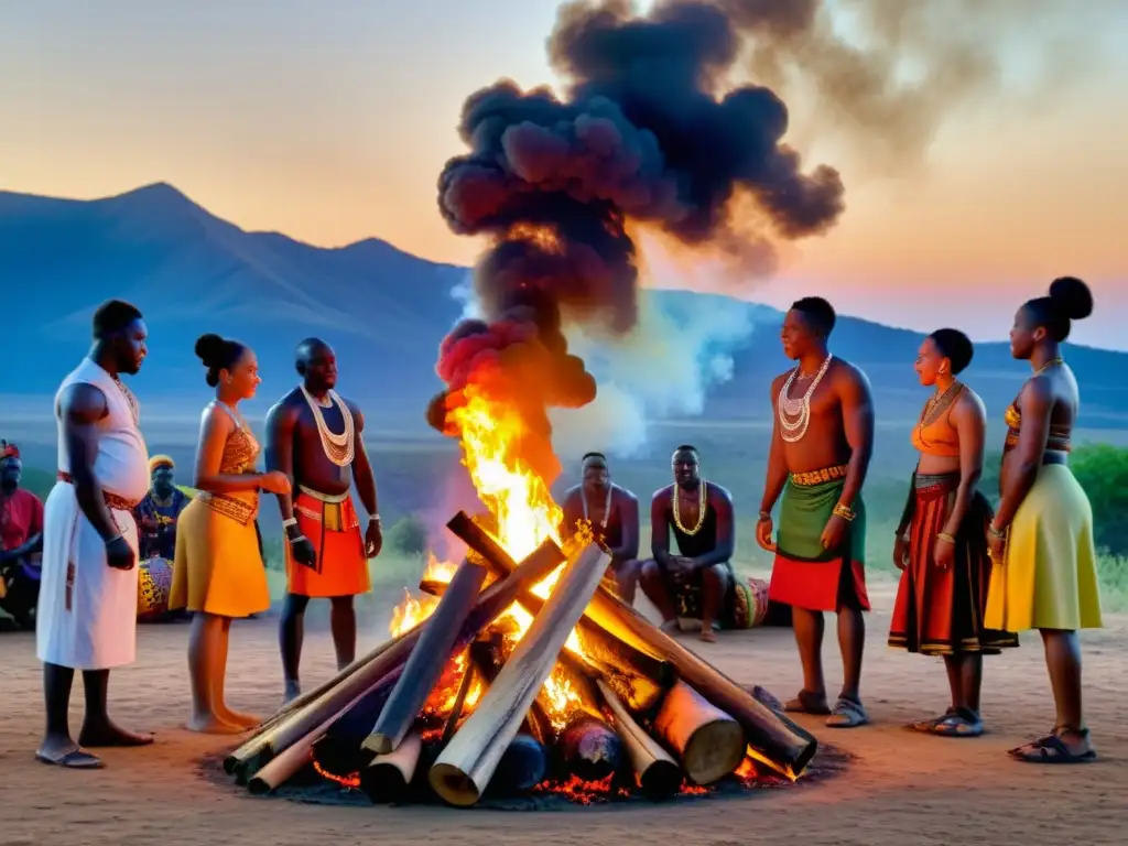 Un vibrante y colorido ritual de prácticas espirituales en África Francófona