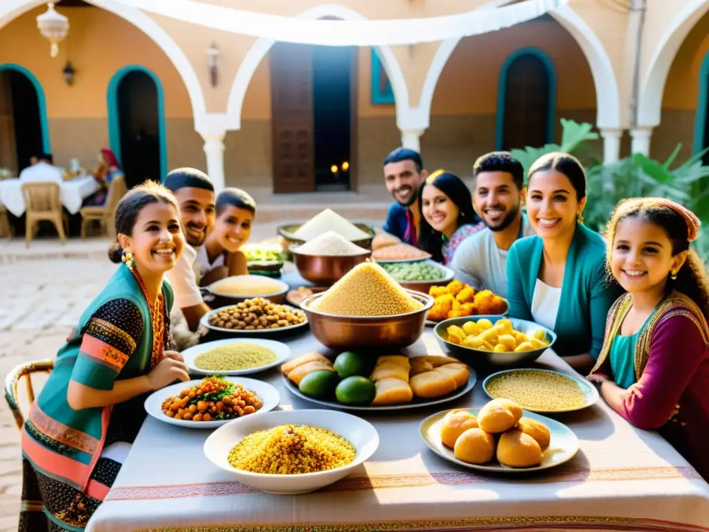 Vibrante celebración Eid alFitr en Argelia: familias y amigos disfrutan de comida tradicional y alegría bajo el cálido sol