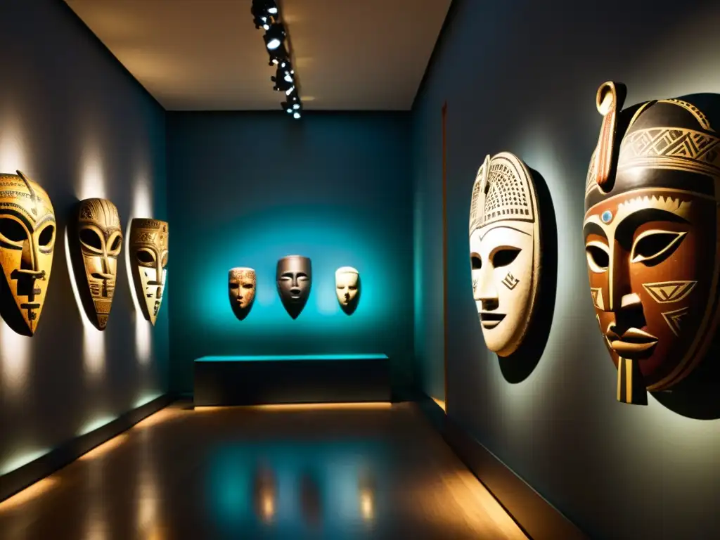 Vibrante exhibición de máscaras africanas, textiles sudamericanos y arte asiático en galería del Museo Etnológico de Berlín