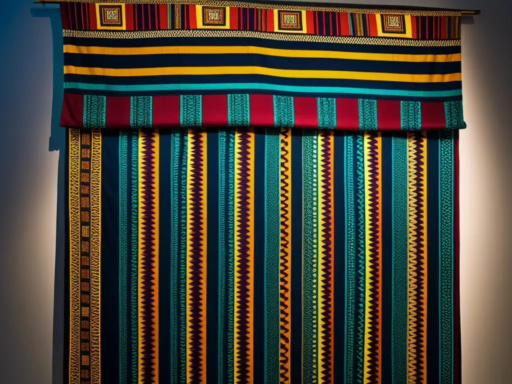 Vibrante textil africano en exposición arte africano diversidad cultural