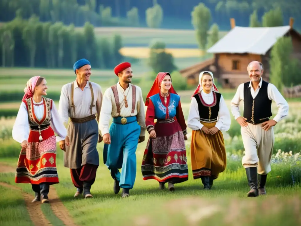 Vibrante vida campesina en la Rusia zarista: coloridos trajes, danzas y tradiciones