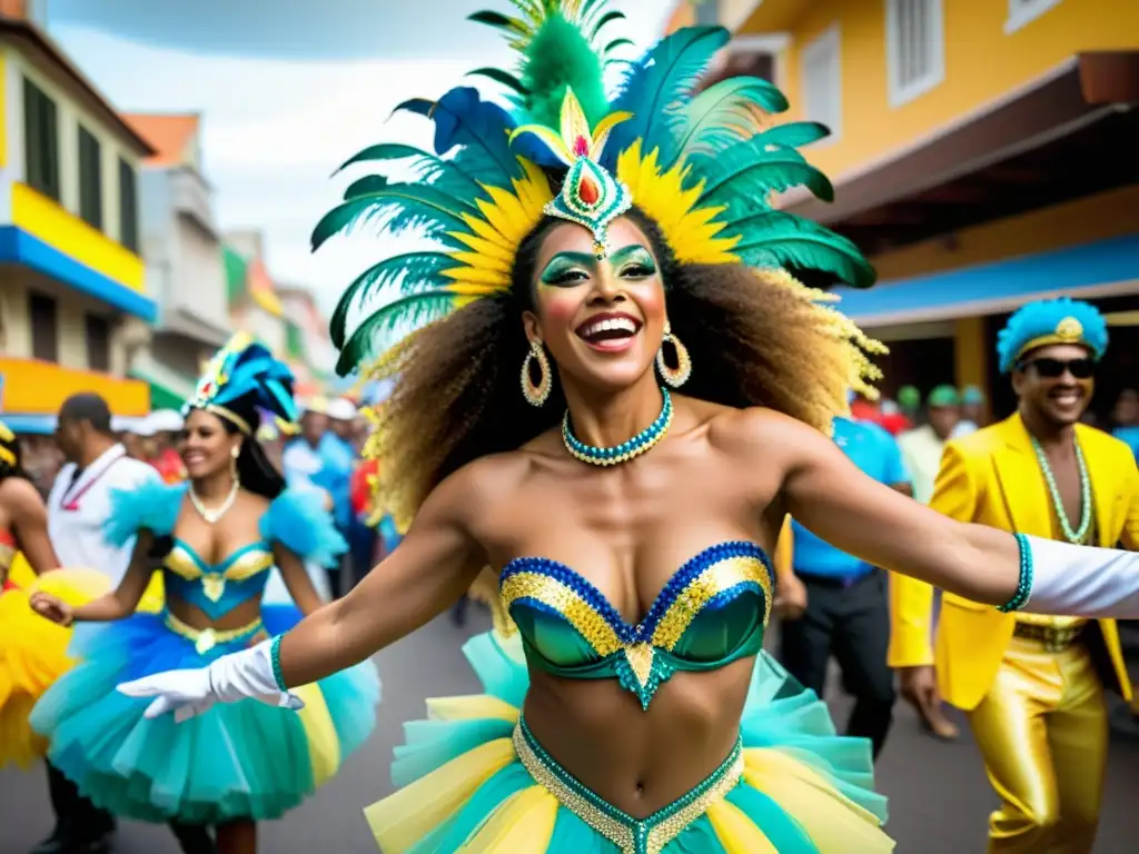 Vivencias únicas en el Carnaval de Río: deslumbrante desfile de coloridos carros alegóricos y bailarines en trajes extravagantes